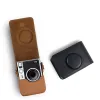 Camera PVC PU Läderskydd Väska Fall täckning för Fujifilm Instax Mini Evo Instant Film Photo Camera med axel borttagbar rem