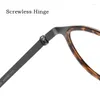 Lunettes de soleil Frames Vmoers Pure Titanium Frame Optical Lunes Men Retro Round Myopia Eyeglass haut de gamme Prescriptations