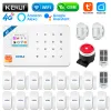 Kits Kerui W184 4G/WiFi -alarmsysteem met Motion Sensor Control Kit GSM Alarm Panel Tuya Security Wireless Smart Home Device