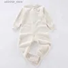 Rompers Baby Rompers Pyjama's Kinderkleding Kinder Kleding Jumpsuit 100% katoen lange mouwen kinderen overalls fron t Zipper romper L47