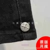 Brand Jeans Shorts Designer feminine soft The correct version of the 2024 Spring Summer new black high waisted cross denim shorts for Have Original Logo