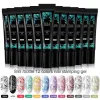 Torkar 26 st nagelkonst Stampplatta set 8ml Stamping Gel Polish Silicone Stamper Scraper Bildtryck Mall Stencils Manicure Kit LA1813