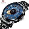 Relógios de pulso Ailang Moda inoxidável Homens de aço mecânicos Relógio mecânico Luxuoso Relógio automático Luminous 30m RELOJ 8601