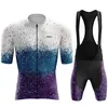 Racing sätter mäns cykeltröja set Summer Star Point Short Sleeve Clothing Mtb Bike Uniforme Maillot Bicycle Ropa Ciclismo Hombre