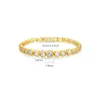 Aaa Zircon Bracelet Bracelet en or 18K Europe et américain Nouvelle Fashion Fashion Bracelet haut de gamme Bijoux de mariage