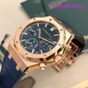 AP Wristwatch pour les dames Royal Oak Series 26240or Black Face 18K Rose Gold Mens Automatic Mechanical Watch Brand New