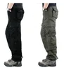 Mens Camouflage 100%cotton Canvas Tactical Pantscombat Hiking Hunting Multi Pockets Worker Cargo Pant Trousers