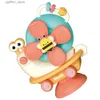 Baby Bath Toys Infant High Chair Toy With Suction Cup Baby Montessori Sensory Toy Bath Windmill Toy Snail Joyful Meal Table Shake Joyful Toys L48