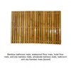 Mattes de bain anti-insectes et antiseptique Bamboo Mat de sol imperméable non-glisse pour les salles de bains moso sont insectes