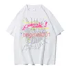 Sweat à capuche féminin SP5der 555 T-shirt T-shirt Street Vêtements Spider Web Pattern imprimé Couple de sport Salle Sports Wear Designer Top Tees GT