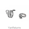 2021 NY Dark Style Personlighet Trend Winding Snake Ring Personlighet Retro Titan Steel Ejressad färgring