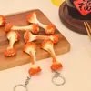 Keychains imitación de alimentos divertidos simulación de colgante de piernas de pollo simulación de llaves pvc creative