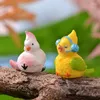 Décorations de jardin mini accessoires de maison décoration de scène mignon oiseau whit whit tphone résine poupée modèle fée micro paysage jouet animal