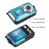 Bags Waterproof Digital Camera Dual Screen Underwater Digital Camera Selfie Video Recorder for Swimming Underwater Dv Recording