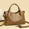 Frauen Bag Umhängetasche Mode Clutch Handtasche 2024 Neues, leichter Pendelkutleitungskörperbeutel mit weicher Leder Textur für kleine Tasche