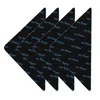 Mattes de bain 4pcs Triangulaire Tapis Fixation des autocollants Patch lavable Reutilisable Gourtre de caoutchouc Anti-Skid Mat pour les étages de carreaux Corners Pad