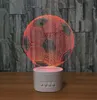 3D Football LED Illusion Lamp Bluetooth -högtalare med 5 RGB -lampor TF -kortplats DC 5V USB laddar hela droppe3459834