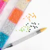 Lipstick 15000pcs Fluorescence Nail Art Rhinestones 3mm 24girds(750pcs Each Gird) Neno Flatback Nail Glass Diamond Gems+1pick Pen in Box