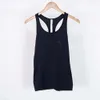 LU Align Tops Summer Tee Femme Summer Coton Sleeveless Vest Mesh Sports Top Fiess Clothing T-shirt Gym Wat Warbout Tops Top Top Workout