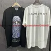 Men's T-Shirts IH NOM UH NIT PARIS Flower Rose Mask Printing T-Shirt For Men High Quality Oversize Casual Breathe T-Shirts Tops T240408