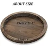 Candlers JHD-2pcs Rustic Wood Bac Liter - petite plaque décorative Bois de pilier pour la table à manger de la ferme