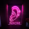 Piercing Beauty Shop Led Neon Sign-3d Carving Wall Art voor homeroombedroomofficefarmhouse Decor 240407