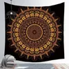 태피스트리 Panno Decorativo Appeso A Parete Poliestere All'ingrosso Pavone Mandala arazzo personalizato indiano stampato