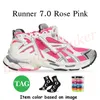 Tracks Runner 7 7.5 Designer Dress Shoes Women Men Black White Graffiti Platform Tripler Luxury Tennis Shoe Pink Foam Runners Trainers Big Size 46 Dhgate Sneakers