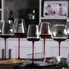 Yaratıcı Siyah Çat Tie Crystal Cam Bordeaux Şampanya Goblet Yüksek Kapasiteli Yüksek Kapasiteli Highend Lüks Bordosu Ev 240408