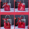 Gift Wrap 10pcs Transparent Handheld Bags And Candy Box Packaging Sets Wedding Party Birthday Favours For Guest