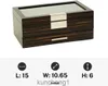 Luxus Uhrenbrille und Juwelier -Display -Koffer und Organisator (Emerald Love)