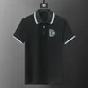 Klassisches Männer-Polo-Shirt Sommer Casual Polo Mode bestickter gedruckter Polo-Shirt Hochwertiges Kurzarm T-Shirt 90128