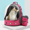 Nośniki kotów plecak dla kota kosmicznego Transport Pet Bag Oxford Przenośne przezroczyste modne stereo