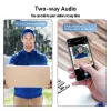 Doorbell Inteligentny Wi -Fi Wizualny dzwonek Doorbell Wizualne Wizualne Drzwi Real Home Monitoring Graffiti Schemat Video Voice Intercom