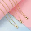 Hot Selling Gold Letter Necklace Pendant for Womens Fashion 26 English Wearable Accessories