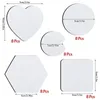 Table Mats 40Pcs Sublimation Coasters Blank Heat Transfer Cup Press Printing Crafts Mat Non-Slip DIY Craft