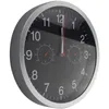 Väggklockor jfbl metall tyst kvartsklocka tyst rörelse hygrometer (slumpmässigt svartvitt)