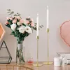 Candle Holders 3Pcs/Set Modern Style Metal Simple Golden Wedding Decoration Bar Party Living Room Decor Home Candlestick