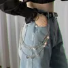 Waist Chain Belts Fashion butterfly waist chain jeans Trousers leather multi alloy chain layer hip-hop punk womens pendant jewelryL2404