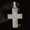 Joya de diseñador Hip Hop Jewelry Mens helado Costeo de letras personalizadas 925 STERLING SILE VVS MOISSANITE Número de diamante Nombre Colgante inicial