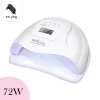 Dryers Nail Dryer Machine Portable 72W/48W UV LED Lamp Nails USB Cable Home Use Nail UV Lamp For Manicuring Drying Gel Polish Nails