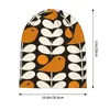 Berets Orla Kiely Birds Match Design Design Skullies Bons de bonnet Chauffeur de capuchon en plein air chaud Bonnet Caps pour adulte unisexe