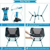 Camp Furniture G4Free 2Pack Folding Camping Chairs Ultralight Compact Backpacking Lawn Heavy Duty 330 kg