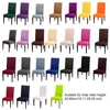 Chair Covers 6X High Stretch European Slipcover Solid Color Anti-slide Polyester Protector Kitchen El Dining Room