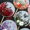 Decoratieve beeldjes rond ventilator bewaard gebleven bloemen Chinese oude stijl Diy Hand Holding Materiaalpakket Artificial Flowers Creative Wedding