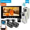 Intercom DragonsView 1080p Wi -Fi Wireless Video Intercom Дверной звонок Система безопасности камеры Дверь Доступ к дверным 7 -дюймовым сенсорному экрану Tuya Smart 7 -дюймовый