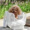 Cat Carriers Lace Flower Elegant Pet Bag Light Breathable Summer Out Portable Shoulder Teddy Small Dog Backpack