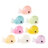 Garden Decorations 8 Pcs Micro Landscape Luminous Dolphin Tiny Animals Mini Resin Decors Miniature Figures Decorate Bulk For Patio Small