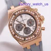 AP MECHANICAL DROYAGE 26231Or Royal Oak Offshore Panda Ladies 18K Rose Gold Diamond Watch Automatic Mécanique Luxe Swiss Watch Gauge 37 mm