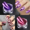 Glitter 23 Boxs/Set Magic Mirror Powder Metal Chrome espelho unhas Pigmento Partes de luxo de luxo Decorações de arte Manicure Acessórios